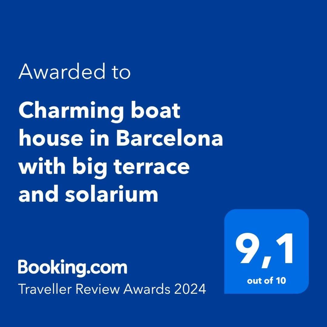 Hotel Charming Boat House In Barcelona With Big Terrace And Solarium Sant Adria de Besos Exterior foto